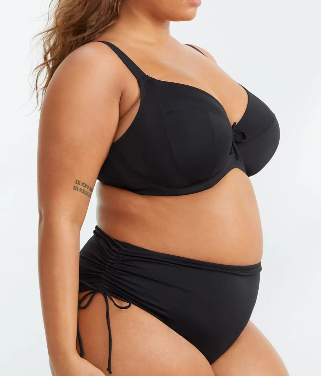 Plus Size Plain Sailing Plunge Bikini Top