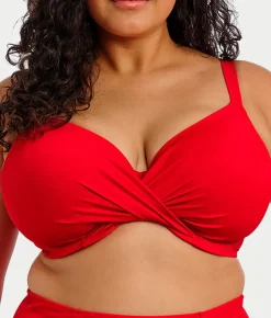 Plus Size Plain Sailing Twist Bikini Top