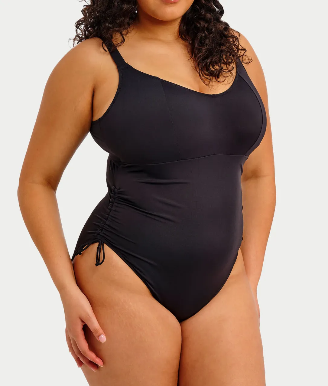 Plus Size Plain Sailing Wire-Free One-Piece Swimsuit