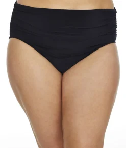 Plus Size Shirred Bikini Bottom
