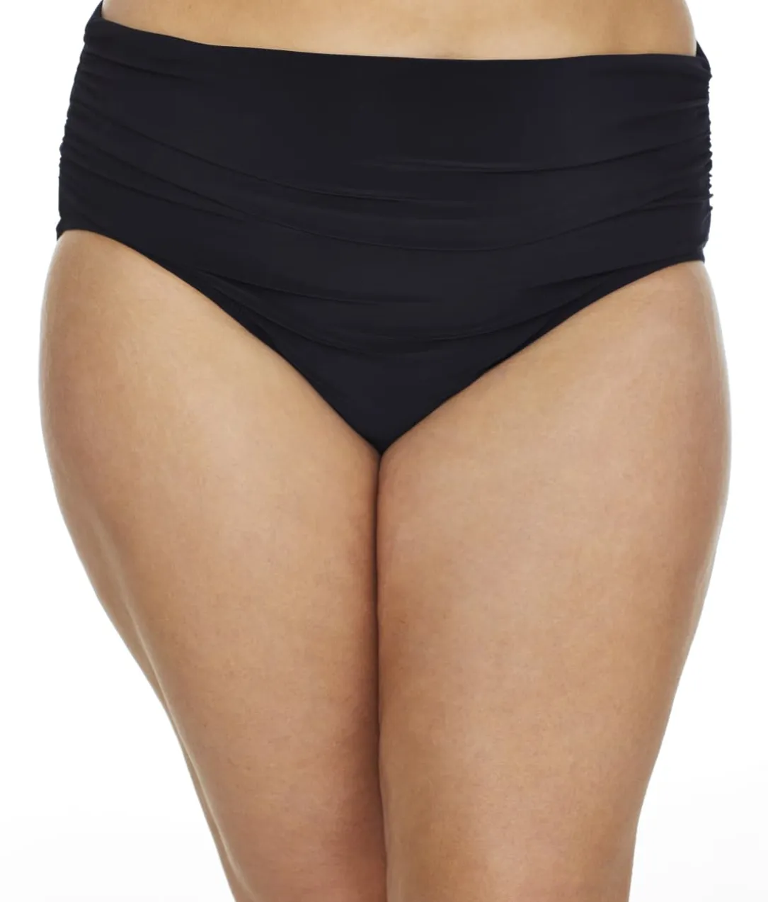 Plus Size Shirred Bikini Bottom