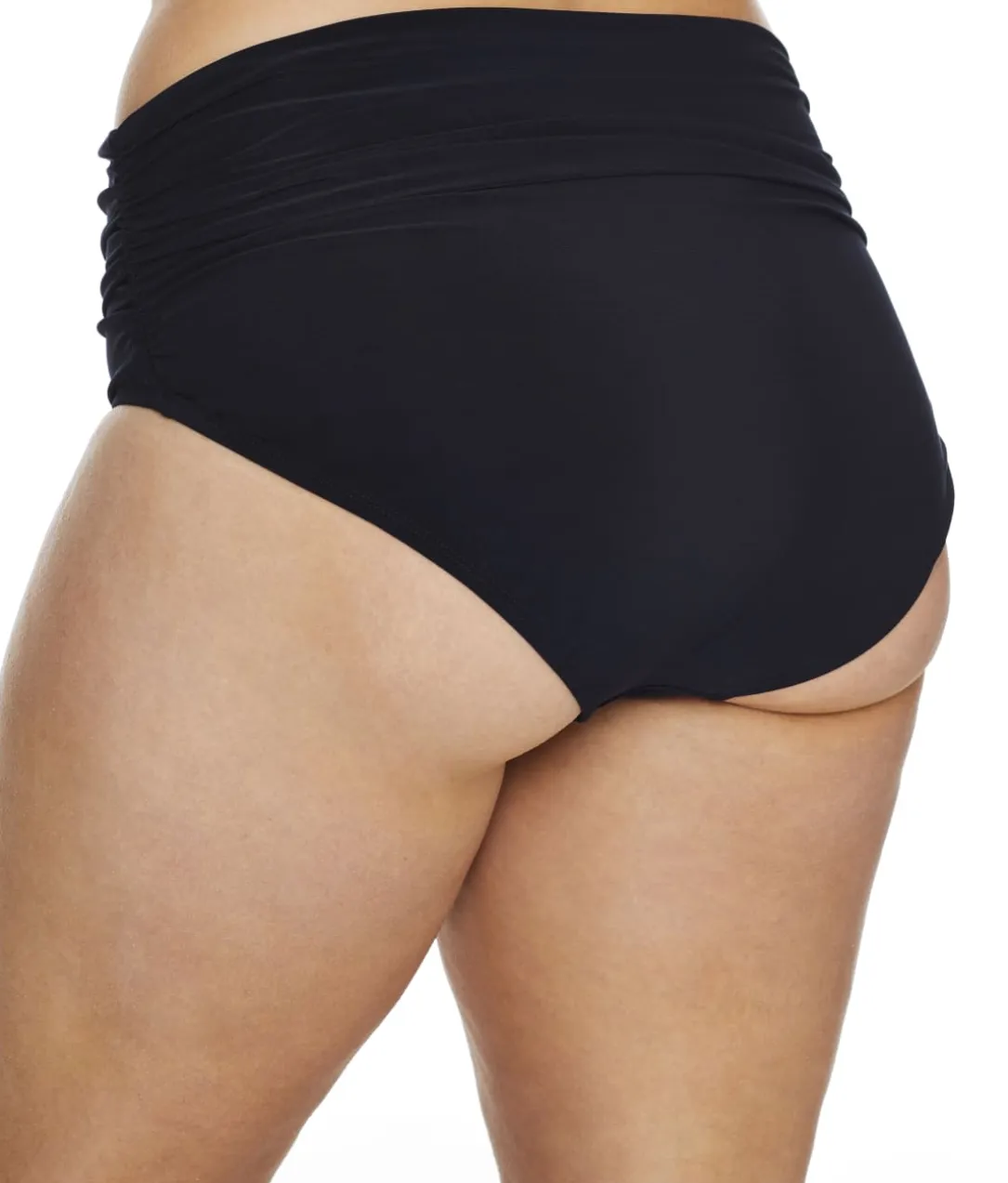 Plus Size Shirred Bikini Bottom