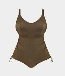 Plus Size Sunset Shimmer Wire-Free One-Piece Swimsuit
