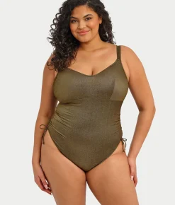 Plus Size Sunset Shimmer Wire-Free One-Piece Swimsuit