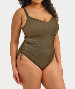 Plus Size Sunset Shimmer Wire-Free One-Piece Swimsuit