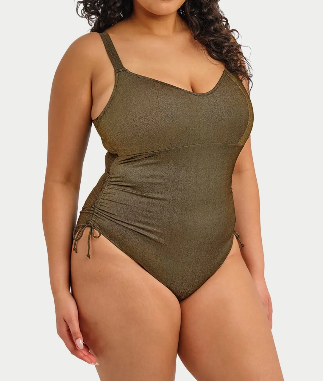 Plus Size Sunset Shimmer Wire-Free One-Piece Swimsuit