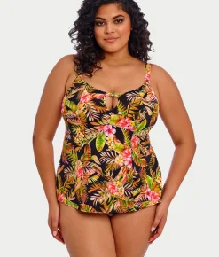 Plus Size Tiger Valley Tankini Top
