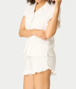 Pointelle Essentials 3-Piece Knit Pajama Set