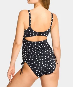 Polka Dot Isabella Balcony Underwire One-Piece Swimsuit
