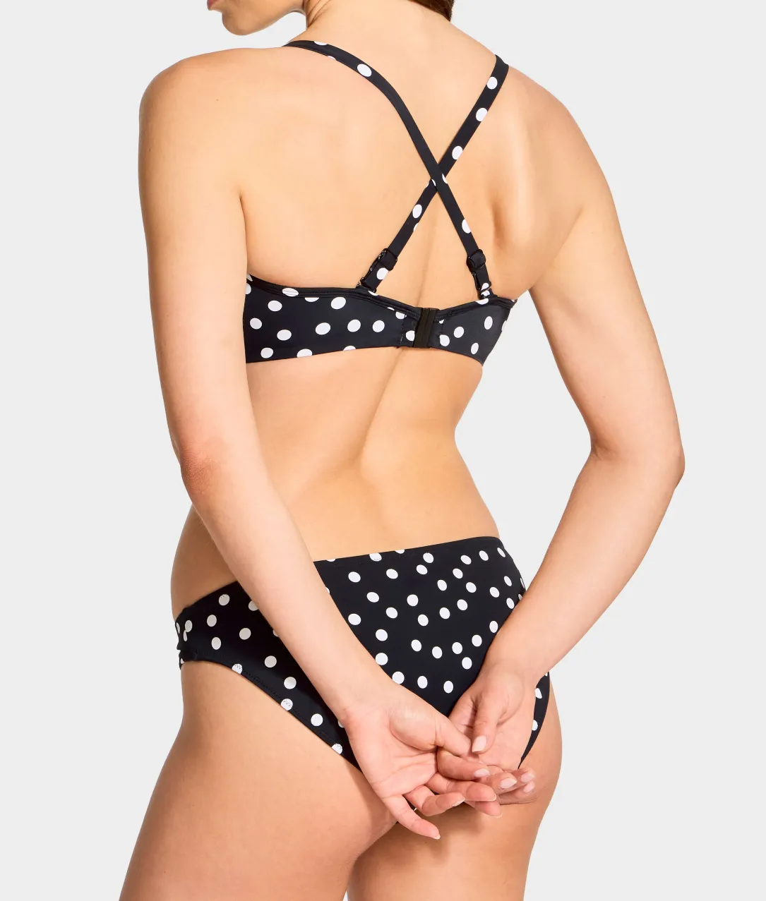 Polka Dot Scarlett Bandeau Bikini Top