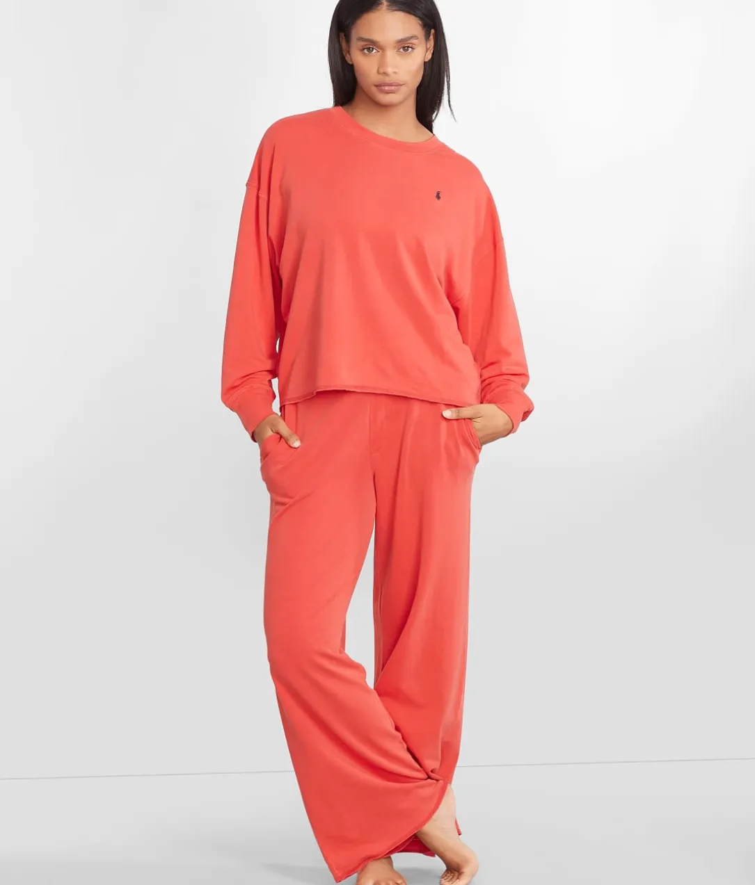 Polo Club Terry Wide Leg Pants Set
