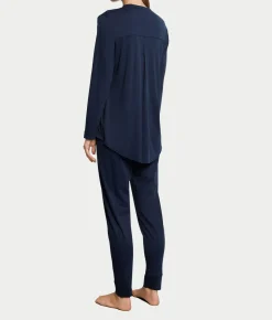 Pure Essence Button Front Soft Cotton Pajama Set