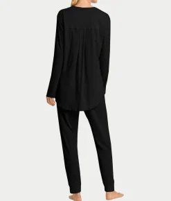 Pure Essence Button Front Soft Cotton Pajama Set
