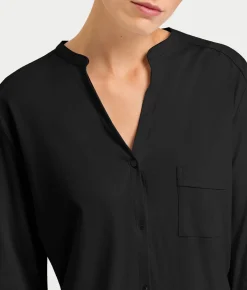 Pure Essence Button Front Soft Cotton Pajama Set