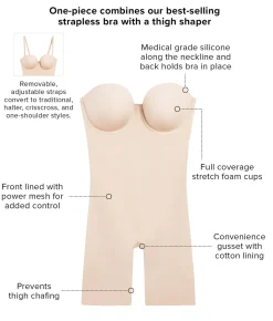 Red Carpet™ Firm Control Strapless Mid-Thigh Shaper
