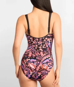 Retro Butterfly Frascati Slimming One-Piece