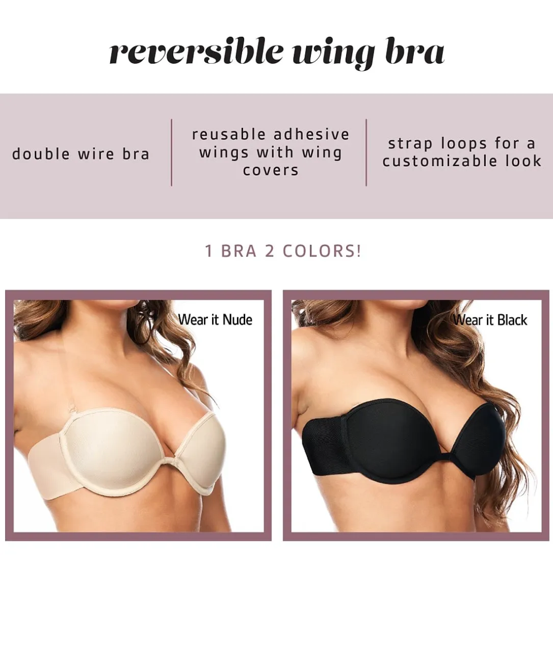 Reversible Wing Bra