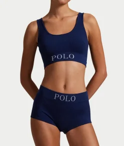 Ribbed Seamless Scoop Cropped Tank