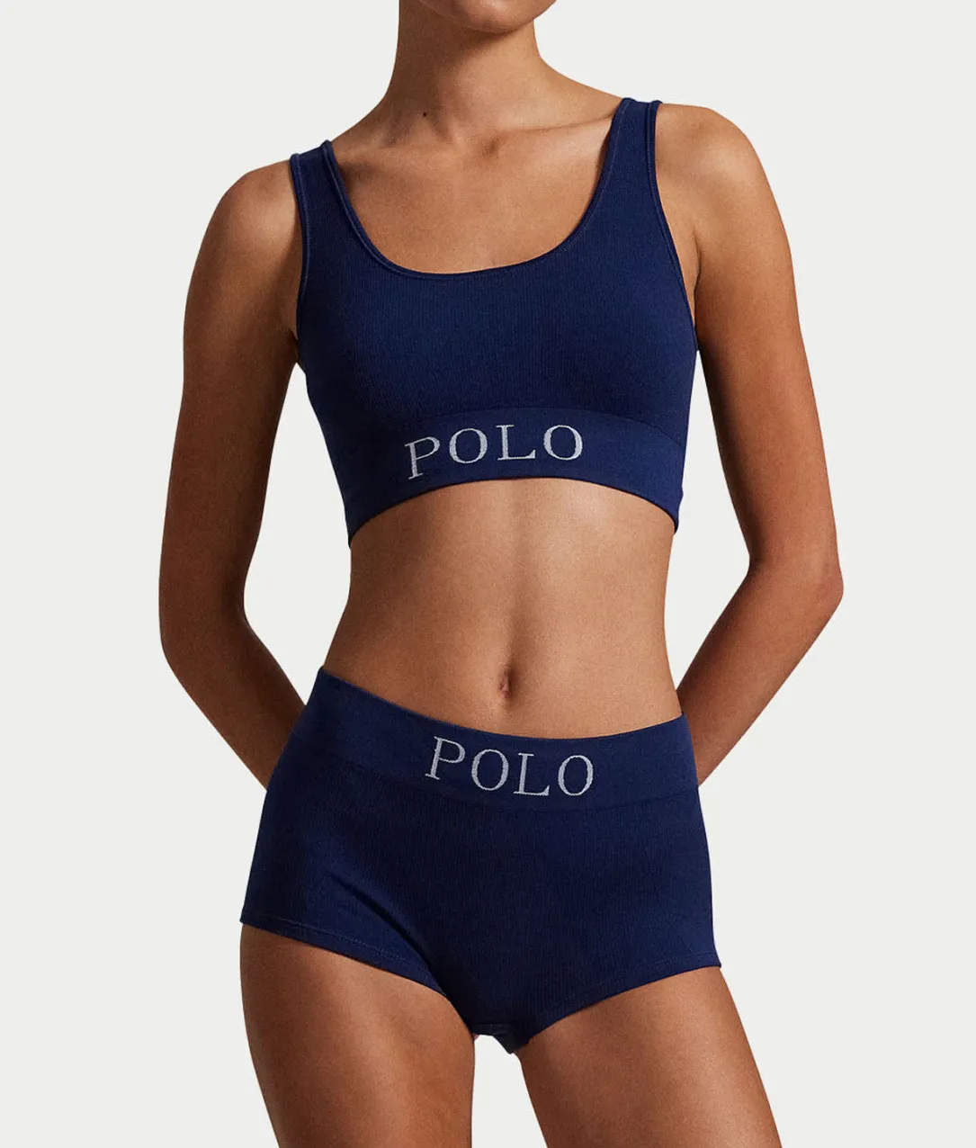 Ribbed Seamless Scoop Cropped Tank