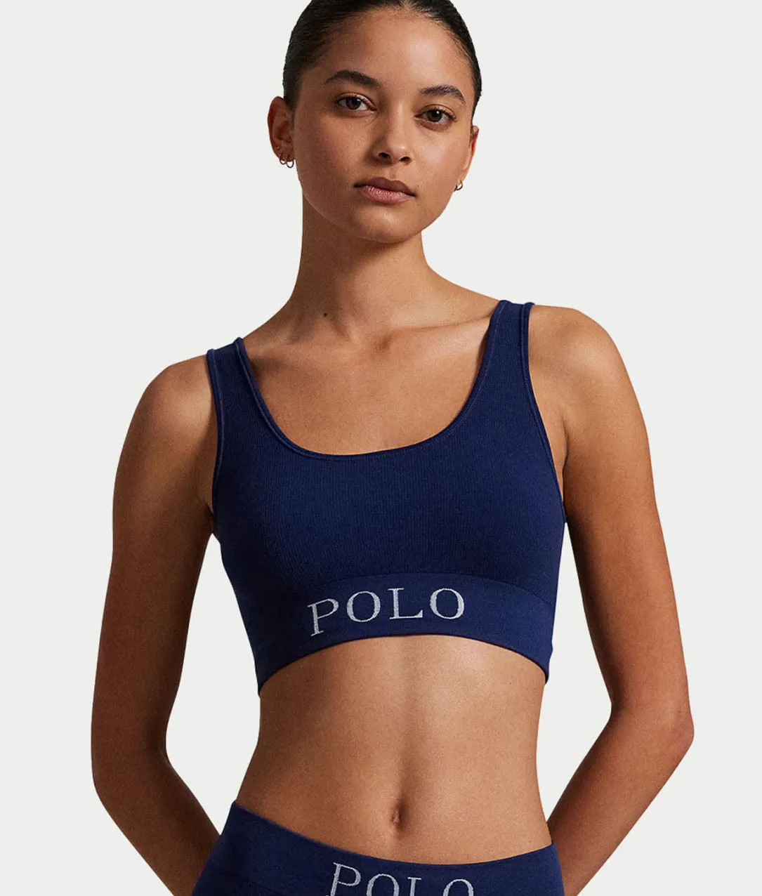 Ribbed Seamless Scoop Cropped Tank