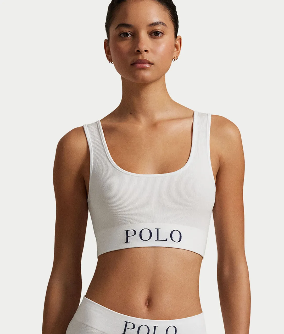 Ribbed Seamless Scoop Cropped Tank