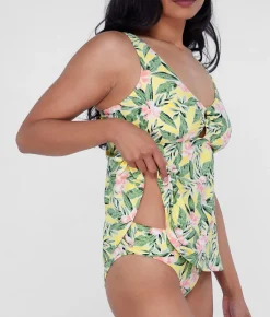 Ring-Front Underwire Tankini Top