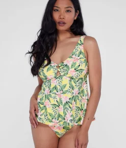 Ring-Front Underwire Tankini Top