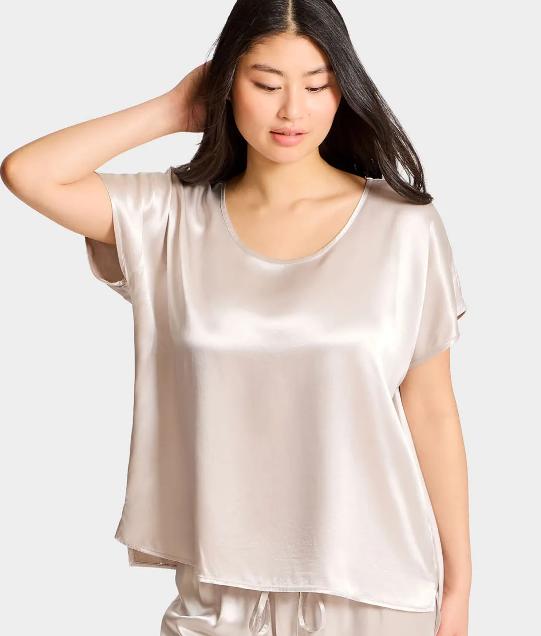 Roxxy Satin Lounge Top