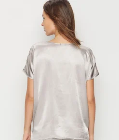 Roxxy Satin Lounge Top