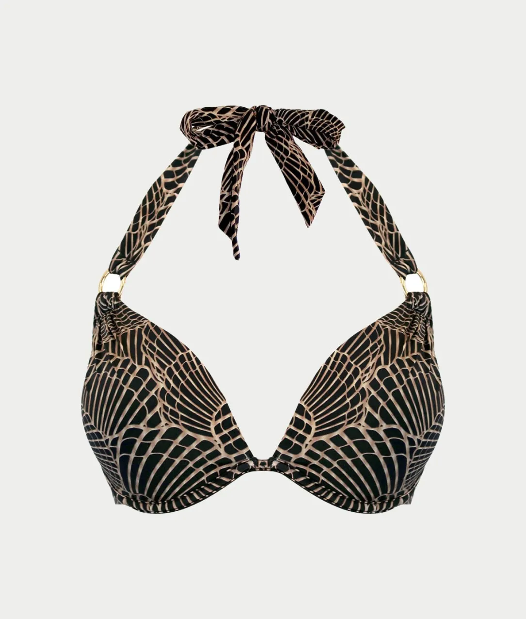 Samoa Push-Up Underwire Halter Bikini Top
