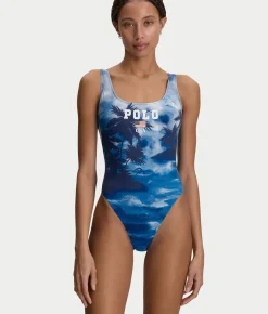 Scenic Scoop Tank One-Piece Swimsuit