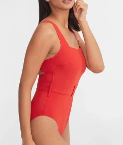 Serene Underwire Belted One-Piece Swimsuit