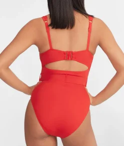 Serene Underwire Belted One-Piece Swimsuit