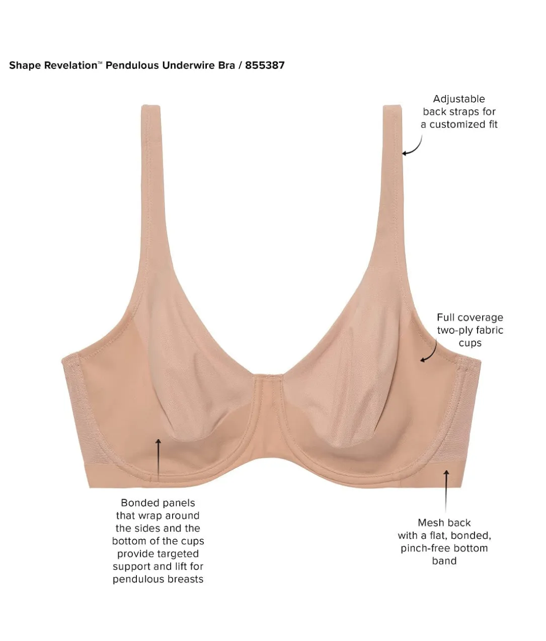 Shape Revelation Pendulous Bra