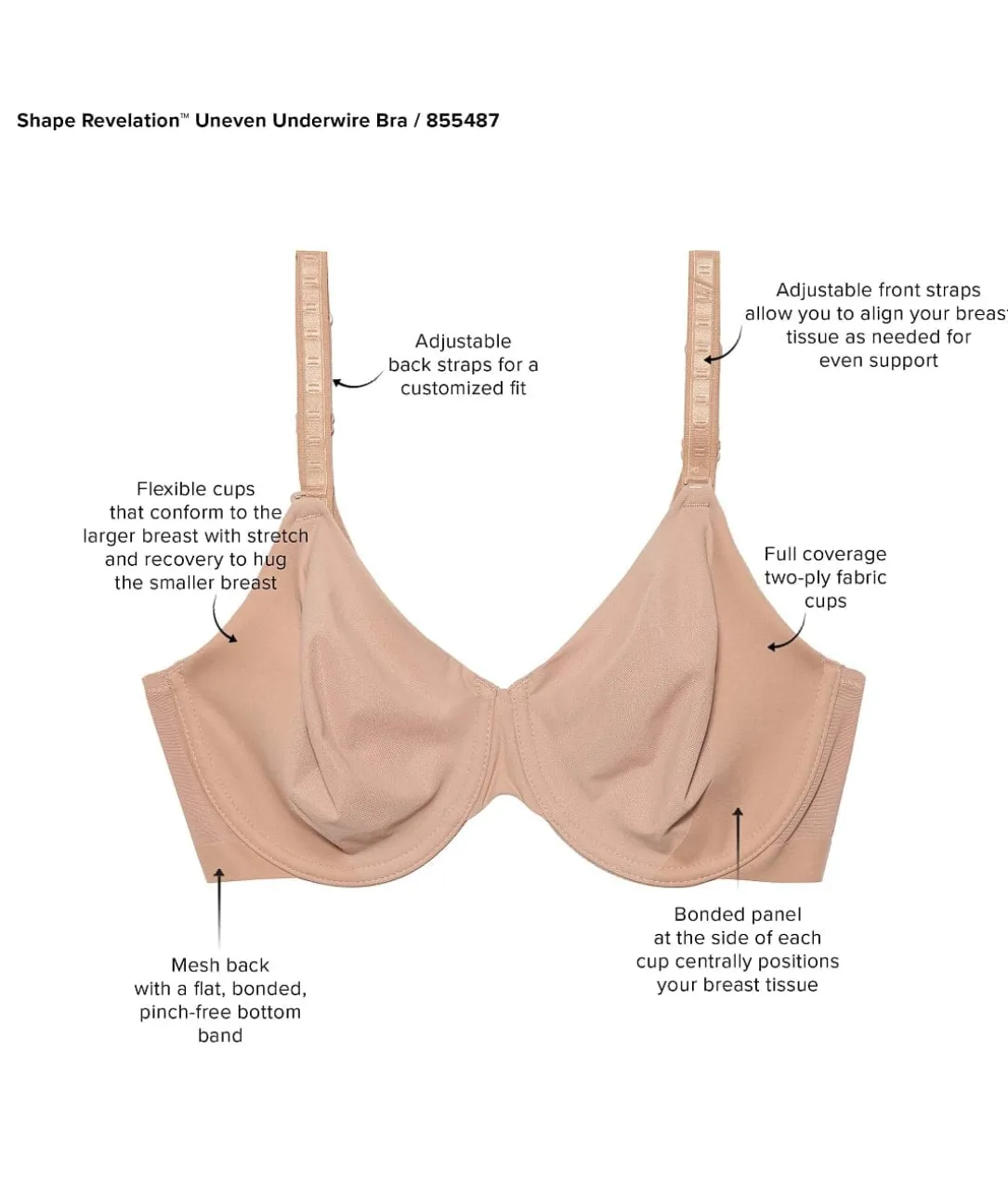 Shape Revelation Uneven Bra
