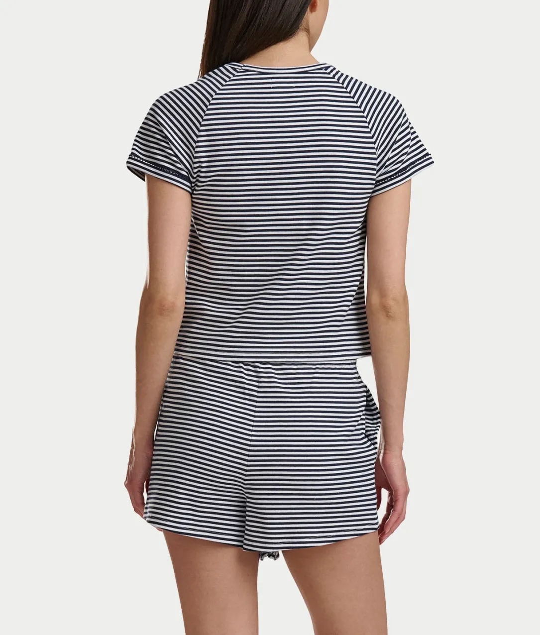 Short Sleeve Knit Tee & Boxer Pajama Set