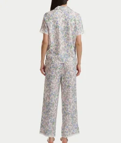 Short Sleeve Knit Top & Cropped Pajama Set