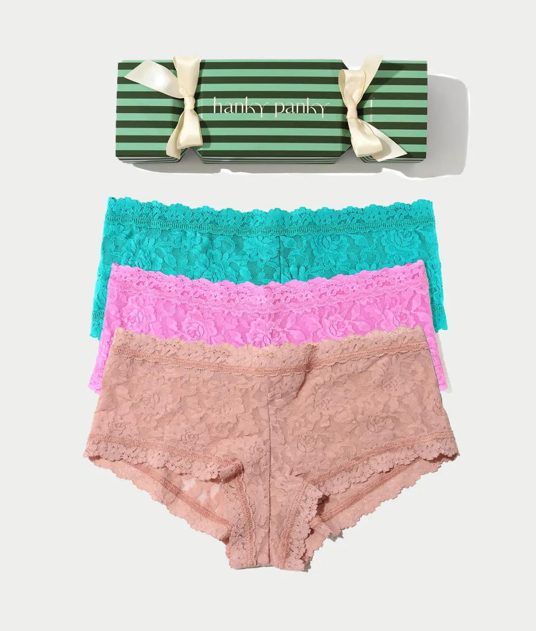 Signature Lace Boyshort in Gift Box 3-Pack