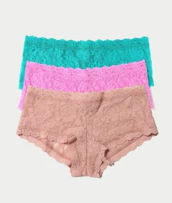 Signature Lace Boyshort in Gift Box 3-Pack