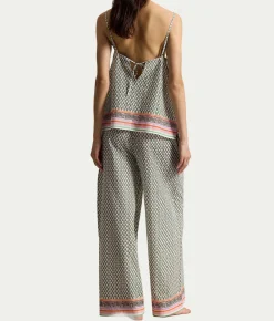 Sleep Tunic Woven Pajama Set