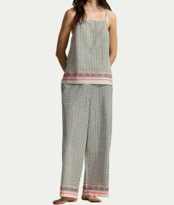 Sleep Tunic Woven Pajama Set
