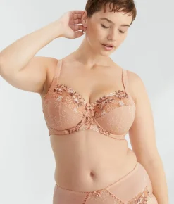 Sofia Embroidered Side Support Bra