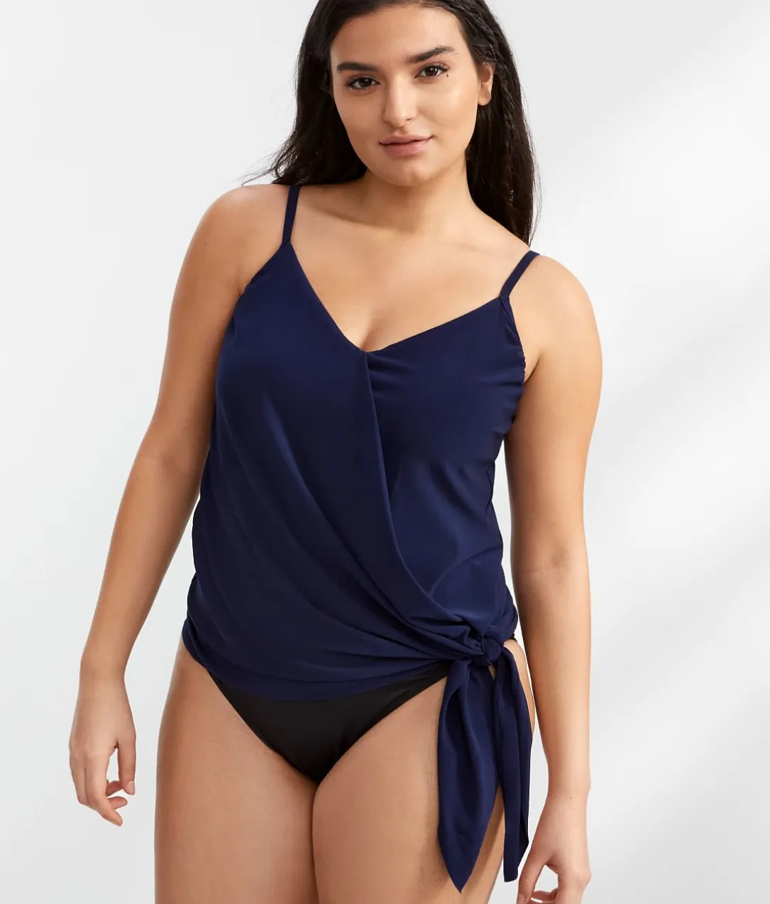 Solid Alex Underwire Tankini Top