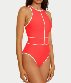 Sport Mode High-Neck One-Piece