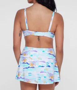 Square Neck Underwire Bralette Bikini Top
