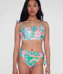 Square Neck Underwire Bralette Bikini Top
