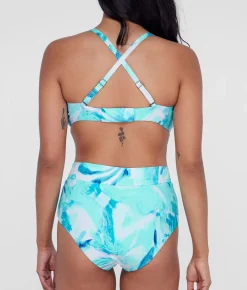 Square Neck Underwire Bralette Bikini Top
