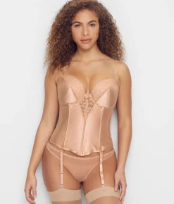 Strapless Plunge Backless Bustier