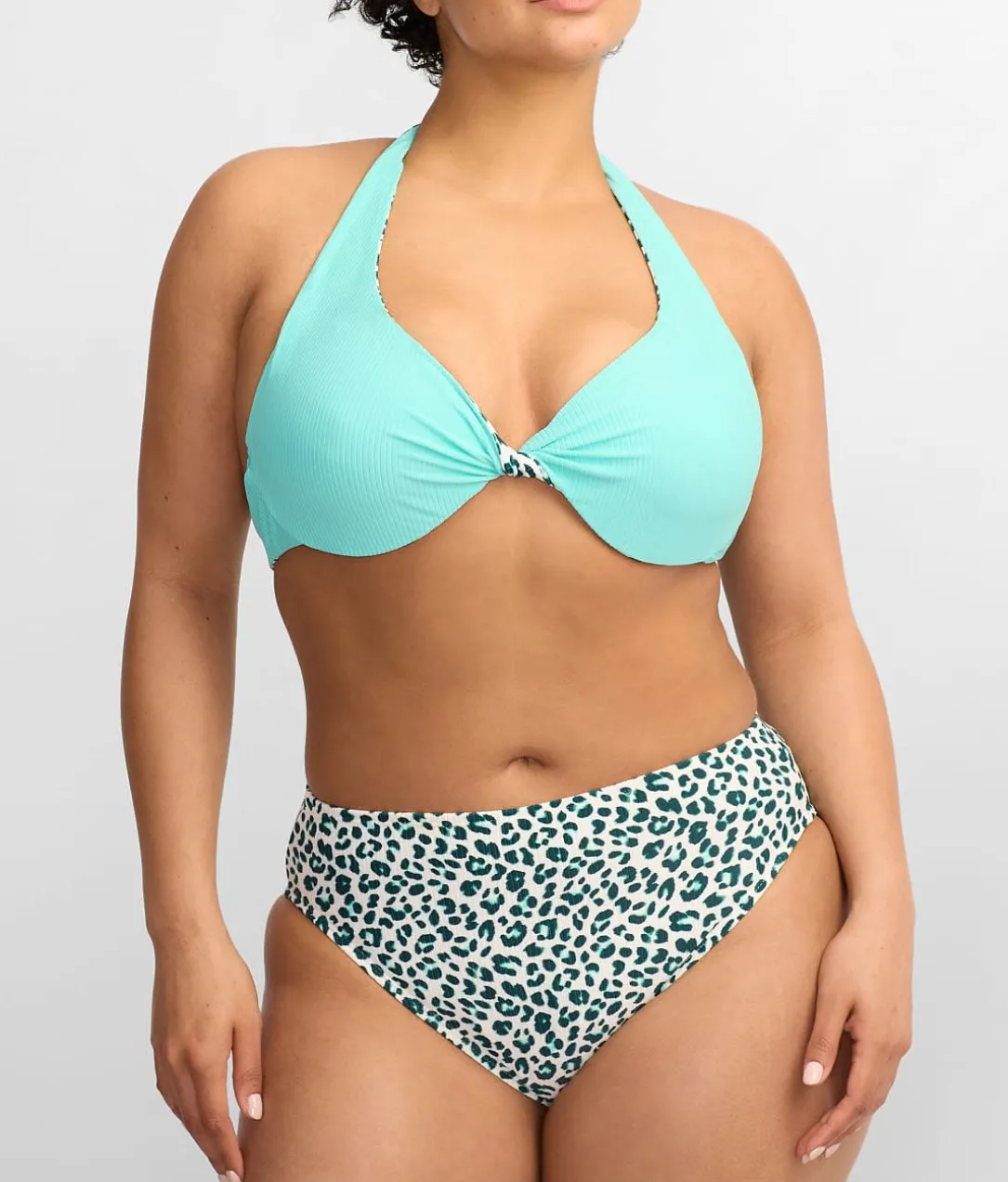 Summer Cheetah Verso Reversible Bikini Top