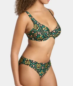 Sunset In Seville High Apex Bikini Top
